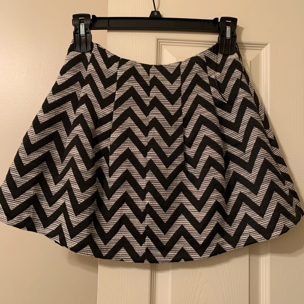 Skies Are Blue Chevron Skirt